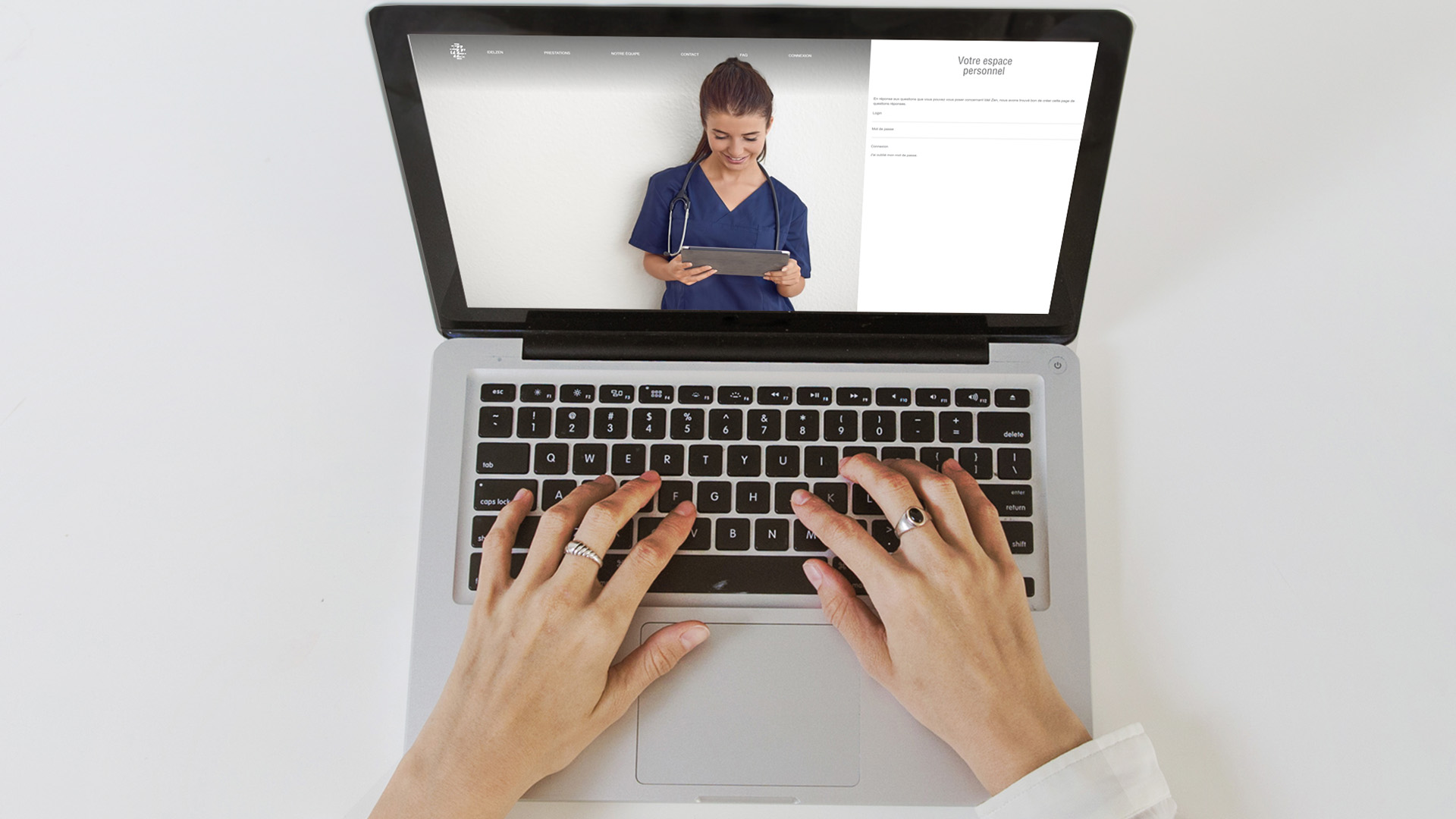Service Izidel pour infirmières libérales : création de site internet, cartes de visite et visibilité auprès des patients dans toute la France.